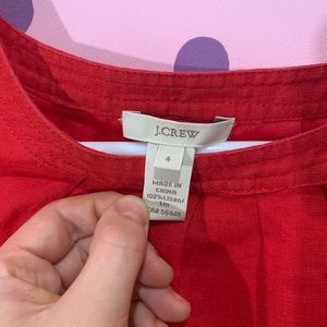 J.Crew Blouse 100% Linen